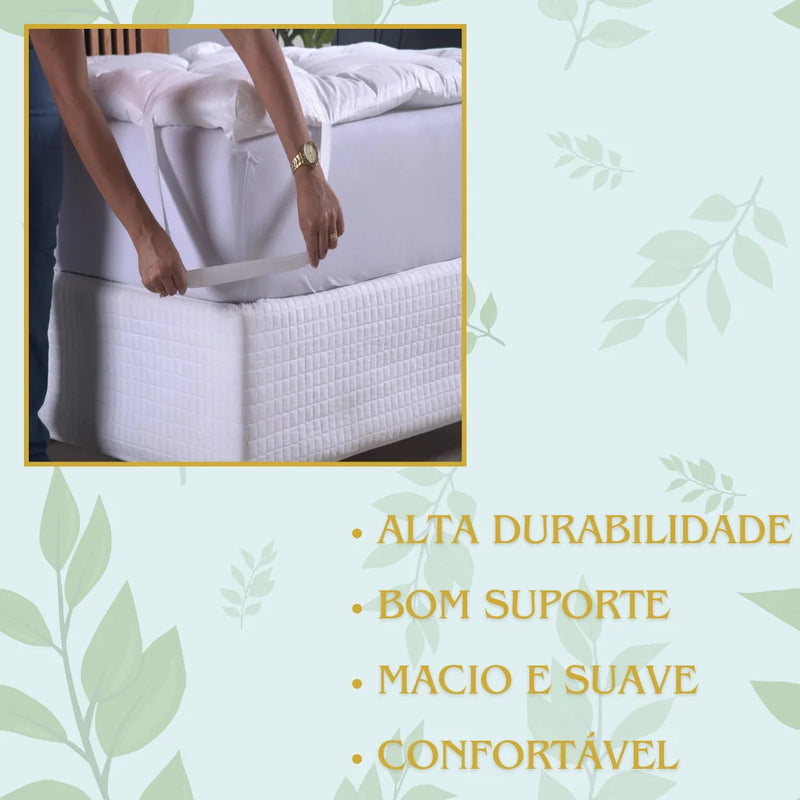Pillow Top Queen Micropercal - Protetor Colchão - Conforto e Maciez
